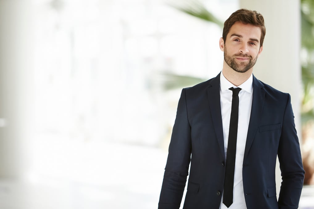 Handsome man in suit